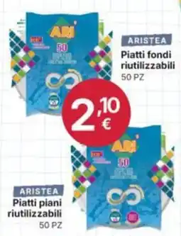 Ingroshop Aristea piatti fondi riutilizzabili offerta
