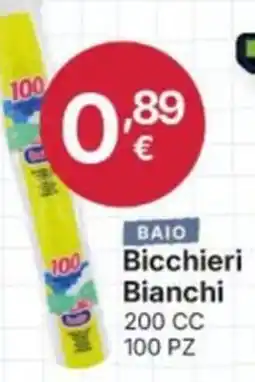 Ingroshop Bicchieri Bianchi Baio offerta
