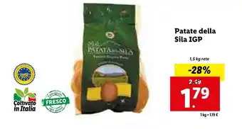Lidl Patate della Sila IGP 1,1kg offerta
