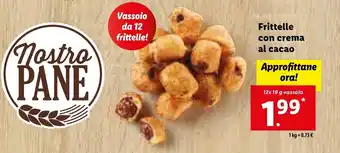 Lidl Frittelle con crema al cacao 12 x 19g offerta