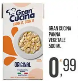 Cash pro Gran Cucina panna vegetale offerta