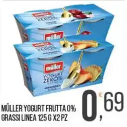 Cash pro Müller Yogurt Frutta 0% Grassi Linea offerta