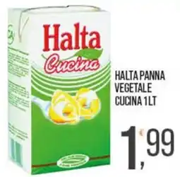 Cash pro Halta panna vegetale cucina offerta