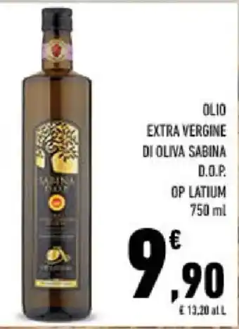 Olio extra vergine di oliva Sabina D.O.P.
