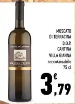 Conad Tuday Moscato di Terracina D.O.P. Cantina Villa Gianna offerta