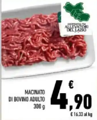 Macinato di bovino adulto