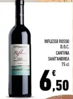 Conad Tuday Riflessi rosso Cantina Sant'Andrea offerta