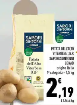 Conad Tuday Patata dell'Alto Viterbese IGP Sapori & Dintorni offerta