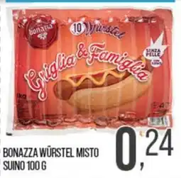 Cash pro Bonazza würstel misto offerta