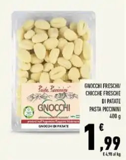 Conad Tuday Gnocchi di patate Pasta Piccinini offerta