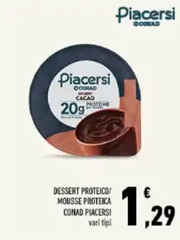 Conad Tuday Dessert proteico Piacersi offerta