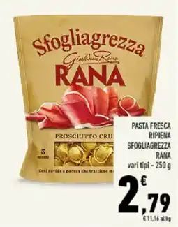 Conad Tuday Pasta fresca ripiena sfogliagrezza Rana offerta