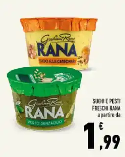 Conad Tuday Pesto senza acqua Rana offerta
