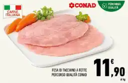Conad Tuday Fesa di tacchino a fette Percorso Qualità Conad offerta