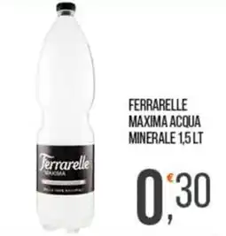 Cash pro Ferrarelle Maxima acqua minerale offerta
