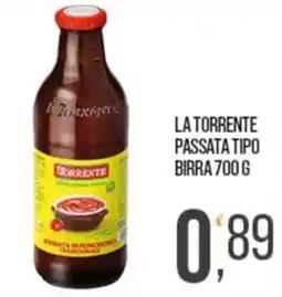 Cash pro La Torrente passata tipo birra offerta