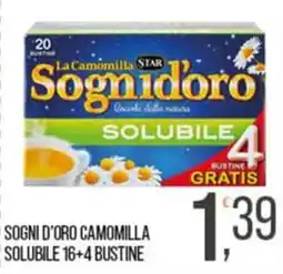 Cash pro Sogni d'oro camomilla solubile offerta