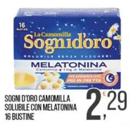 Cash pro Sognid'oro camomilla solubile con melatonina offerta