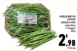 Conad Tuday Fagiolini Boby Fini offerta