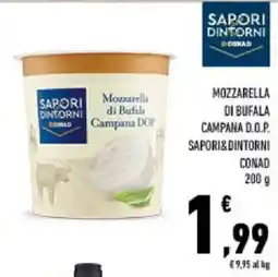 Conad Tuday Mozzarella di Bufala Campana DOP offerta