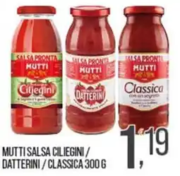 Cash pro Mutti salsa ciliegini / datterini / classica offerta