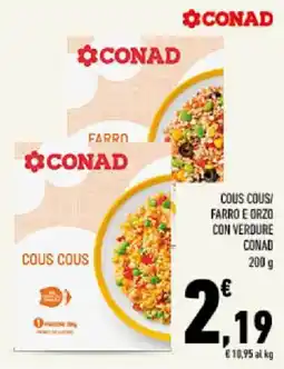 Conad Tuday Cous cous Conad offerta