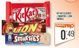 Cash pro Kit Kat Classico / Smarties / Lion Singolo offerta
