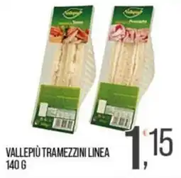 Cash pro Vallepiù tramezzini linea offerta