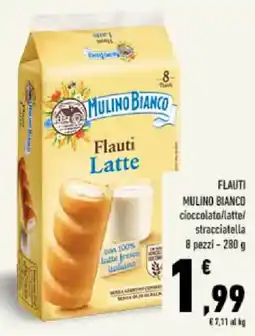Conad Tuday Flauti Latte Mulino Bianco offerta