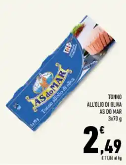 Conad Tuday Tonno all'olio di oliva AS DO MAR offerta