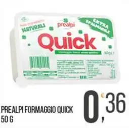 Cash pro Prealpi formaggio quick offerta