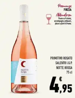 Conad Tuday Primitivo Rosato Salento I.G.P. Notte Rossa offerta