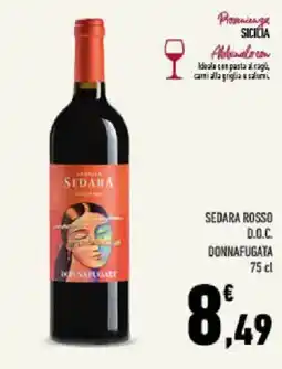 Conad Tuday Sedara Rosso D.O.C. Donnafugata offerta