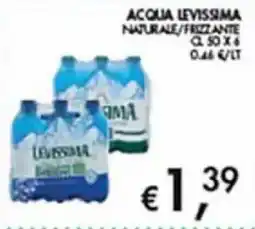 Superstore Coal Acqua levissima naturale/frizzante offerta