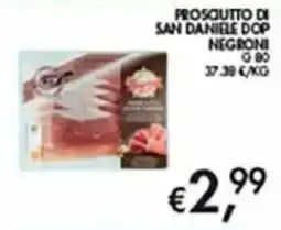 Superstore Coal Prosciutto di San Daniele Dop Negroni offerta
