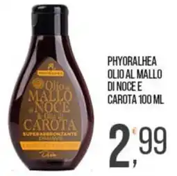 Cash pro Phyoralhea olio al mallo di noce e carota offerta