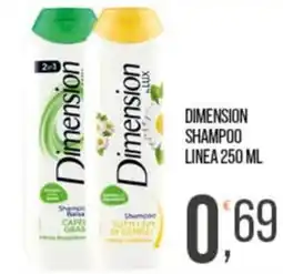 Cash pro Dimension shampoo offerta