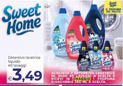 Pilato Detersivo lavatrice liquido Sweet Home offerta