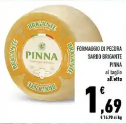 Conad Tuday Formaggio di pecora sardo brigante pinna offerta