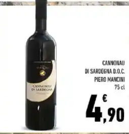 Conad Tuday Cannonau di Sardegna Piero Mancini offerta