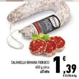 Conad Tuday Salamella romana Fidrucci offerta