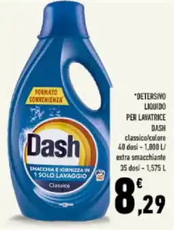 Conad Tuday Detersivo liquido per lavatrice Dash classico offerta