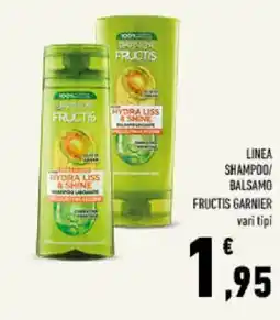 Conad Tuday Shampoo/balsamo Fructis Garnier offerta
