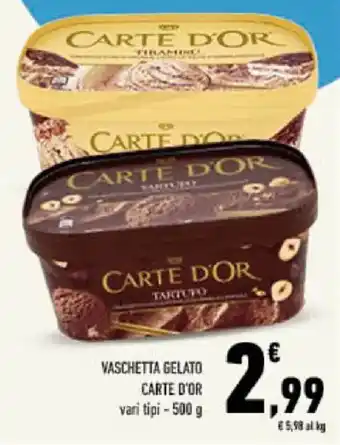 Vaschetta gelato Carte d'Or