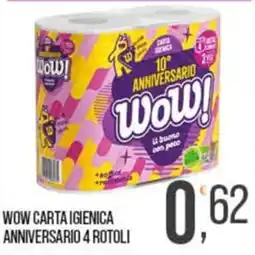 Cash pro WOW carta igienica anniversario offerta