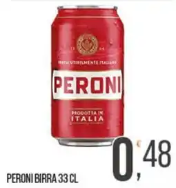 Cash pro Peroni birra offerta
