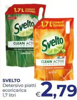 Pilato Svelto Detersivo piatti ecoricarica offerta