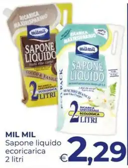 Pilato Mil Mil Sapone liquido ecoricarica offerta