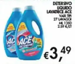 Superstore Coal Detersivo liquido lavatrice Ace offerta