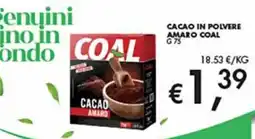 Superstore Coal Cacao amaro Coal offerta